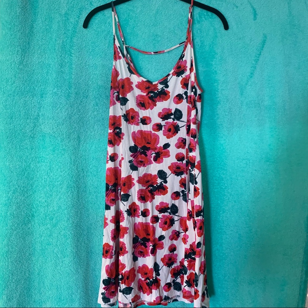 Pink and White midi dress